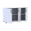 Kommode Doros Thorn Weiß 3 Türen 135x51,6x80 (41510169)