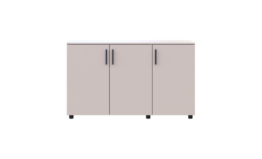 Kommode Doros Thorn Kaschmir 3 Türen 135x51,6x80 (41510175)