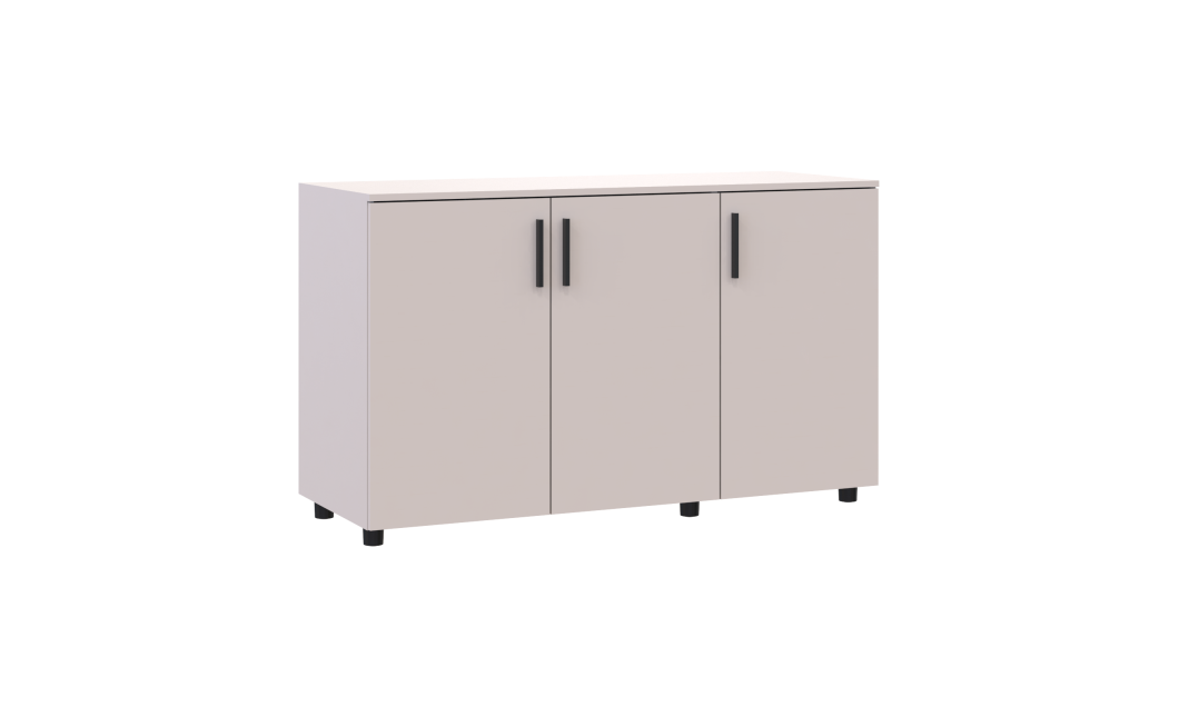 Kommode Doros Thorn Kaschmir 3 Türen 135x51,6x80 (41510175)