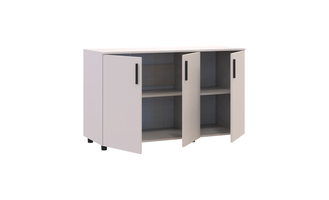 Kommode Doros Thorn Kaschmir 3 Türen 135x51,6x80 (41510175)