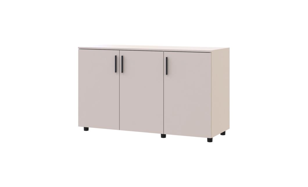 Kommode Doros Thorn Kaschmir 3 Türen 135x51,6x80 (41510175)
