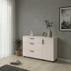 Kommode Doros Thorn Kaschmir 3 Schubladen 1 Tür 135x51,6x80 (41510187)