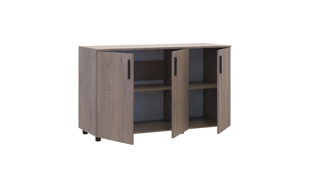 Kommode Doros Thorn Cremona Cannolo 3 Türen 135x51,6x80 (41510165)