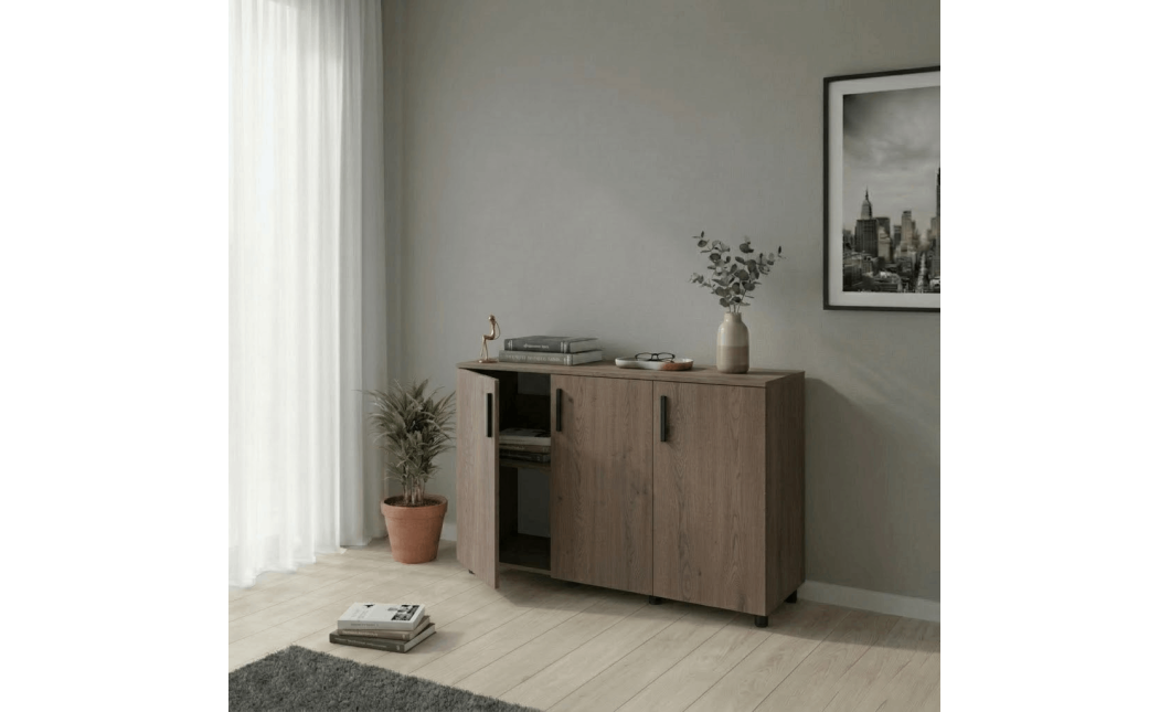 Kommode Doros Thorn Cremona Cannolo 3 Türen 135x51,6x80 (41510165)