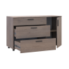 Kommode Doros Thorn Cremona Cannolo 3 Schubladen 1 Tür 135x51,6x80 (41510177)
