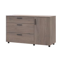 Kommode Doros Thorn Cremona Cannolo 3 Schubladen 1 Tür 135x51,6x80 (41510177)