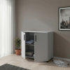 Kommode Doros Thorn Grau 2 Türen 90x51,6x80 (41510147)