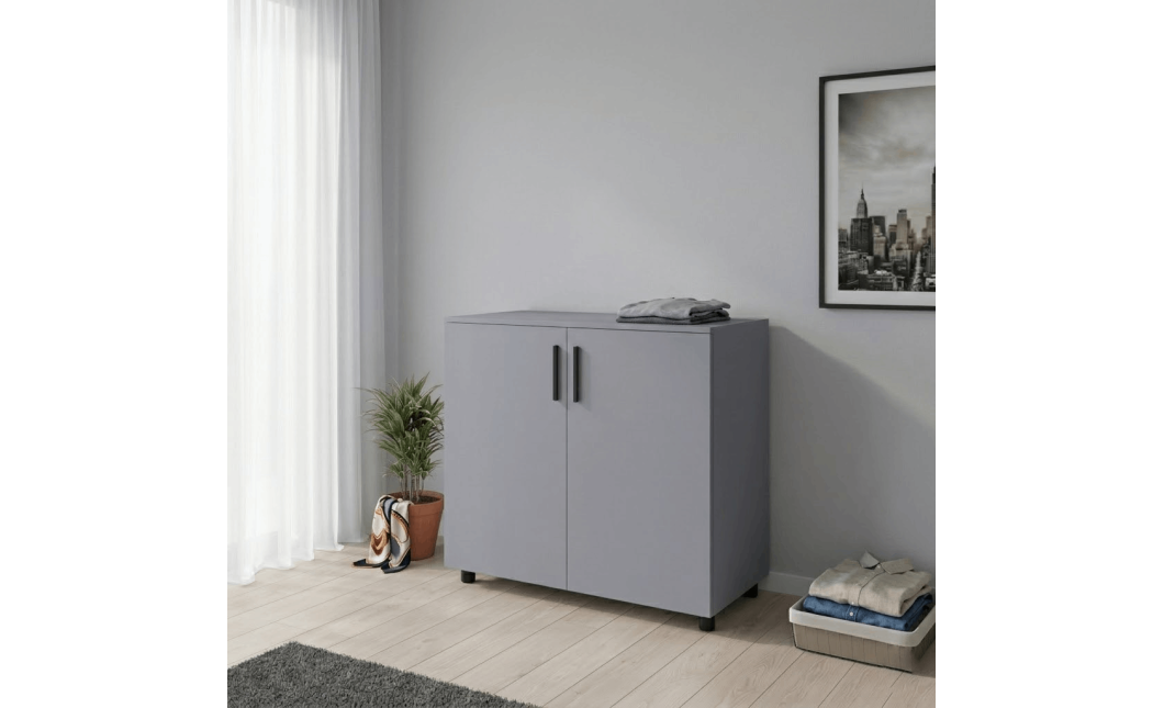 Kommode Doros Thorn Grau 2 Türen 90x51,6x80 (41510147)