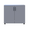 Kommode Doros Thorn Grau 2 Türen 90x51,6x80 (41510147)
