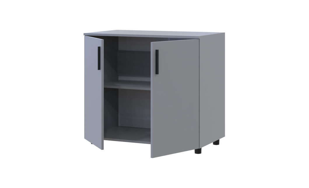 Kommode Doros Thorn Grau 2 Türen 90x51,6x80 (41510147)