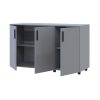 Kommode Doros Thorn Grau 3 Türen 135x51,6x80 (41510171)