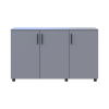 Kommode Doros Thorn Grau 3 Türen 135x51,6x80 (41510171)