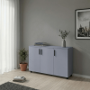 Kommode Doros Thorn Grau 3 Türen 135x51,6x80 (41510171)