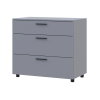 Kommode Doros Thorn Grau 3 Schubladen 90x51,6x80 (41510159)