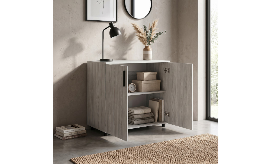 Kommode Doros Thorn Natti Kiefer 2 Türen 90x51,6x80 (41510143)
