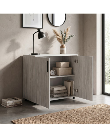 Kommode Doros Thorn Natti Kiefer 2 Türen 90x51,6x80 (41510143)