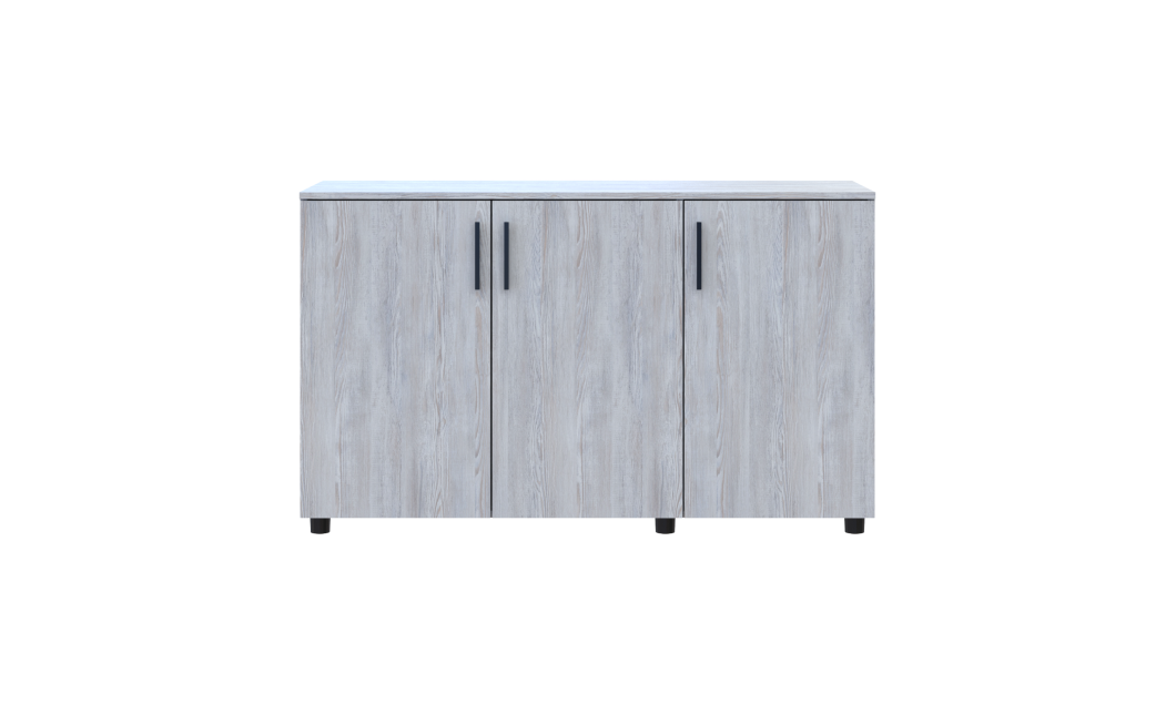 Kommode Doros Thorn Natti Kiefer 3 Türen 135x51,6x80 (41510167)