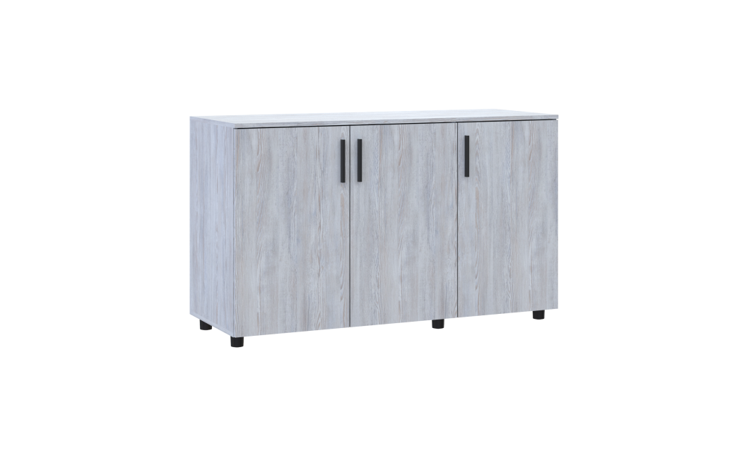 Kommode Doros Thorn Natti Kiefer 3 Türen 135x51,6x80 (41510167)