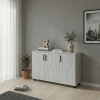 Kommode Doros Thorn Natti Kiefer 3 Türen 135x51,6x80 (41510167)