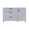 Kommode Doros Thorn Natti Kiefer 3 Schubladen 1 Tür 135x51,6x80 (41510179)