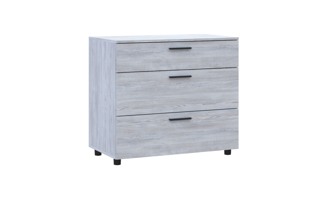 Kommode Doros Thorn Natti Kiefer 3 Schubladen 90x51,6x80 (41510155)