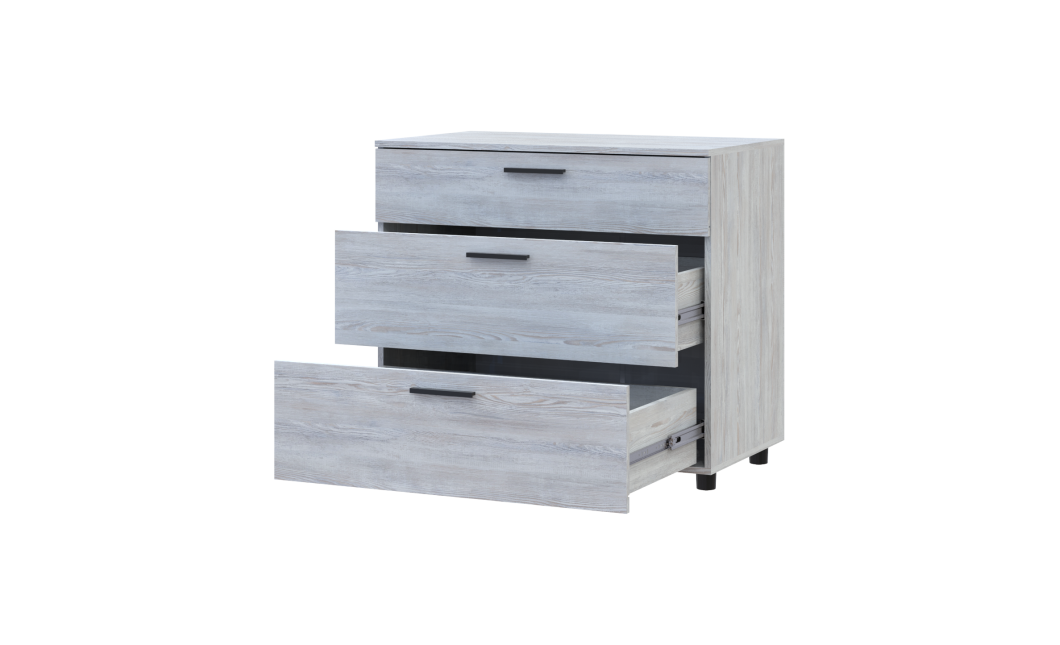 Kommode Doros Thorn Natti Kiefer 3 Schubladen 90x51,6x80 (41510155)