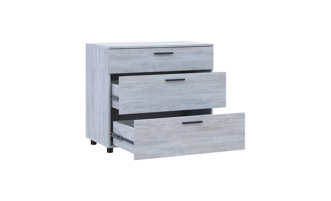 Kommode Doros Thorn Natti Kiefer 3 Schubladen 90x51,6x80 (41510155)