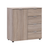 Kommode Doros Ron 1 Sonoma Eiche 1 Türen 4 Schubladen 80x38x81 (41516294)