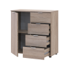 Kommode Doros Ron 1 Sonoma Eiche 1 Türen 4 Schubladen 80x38x81 (41516294)