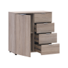 Kommode Doros Ron 1 Sonoma Eiche 1 Türen 4 Schubladen 80x38x81 (41516294)