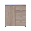 Kommode Doros Ron 1 Sonoma Eiche 1 Türen 4 Schubladen 80x38x81 (41516294)