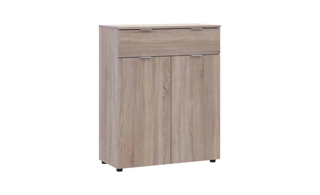 Kommode Doros Ron 2 Sonoma Eiche 2 Türen 1 Schublade 80x38x100 (41516295)