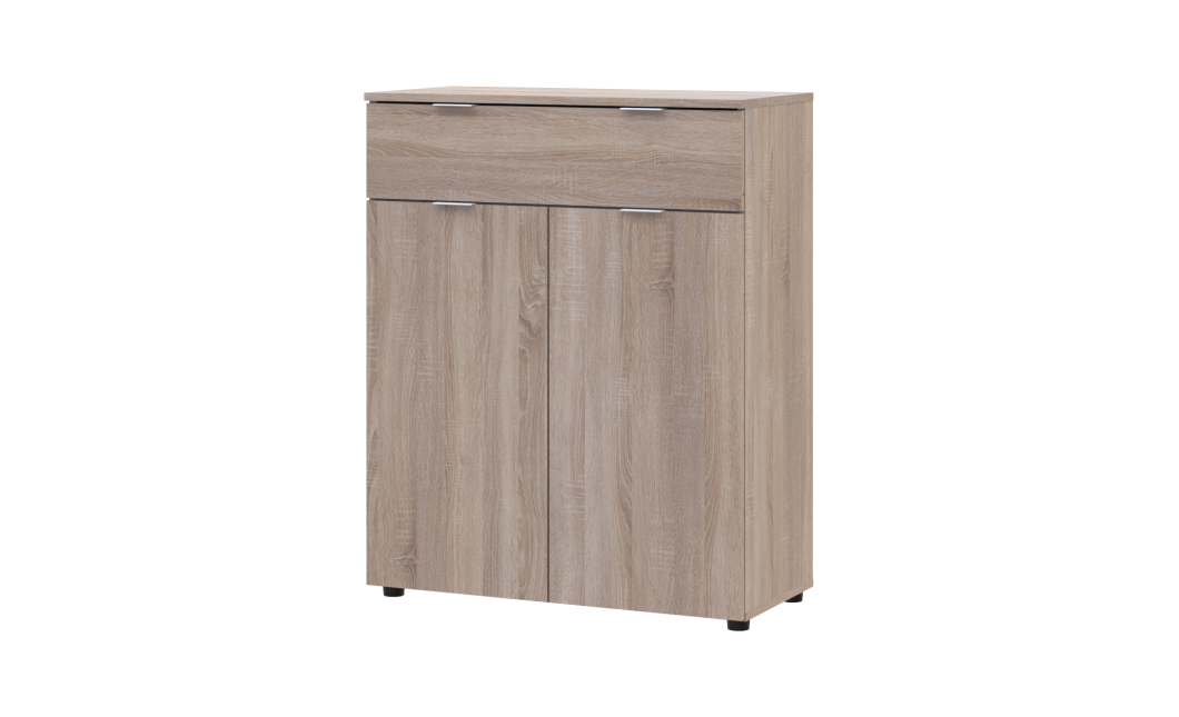 Kommode Doros Ron 2 Sonoma Eiche 2 Türen 1 Schublade 80x38x100 (41516295)