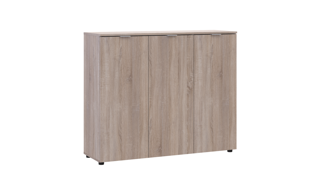 Kommode Doros Ron 6 Sonoma Eiche 3 Türen 120x38x100 (41516297)