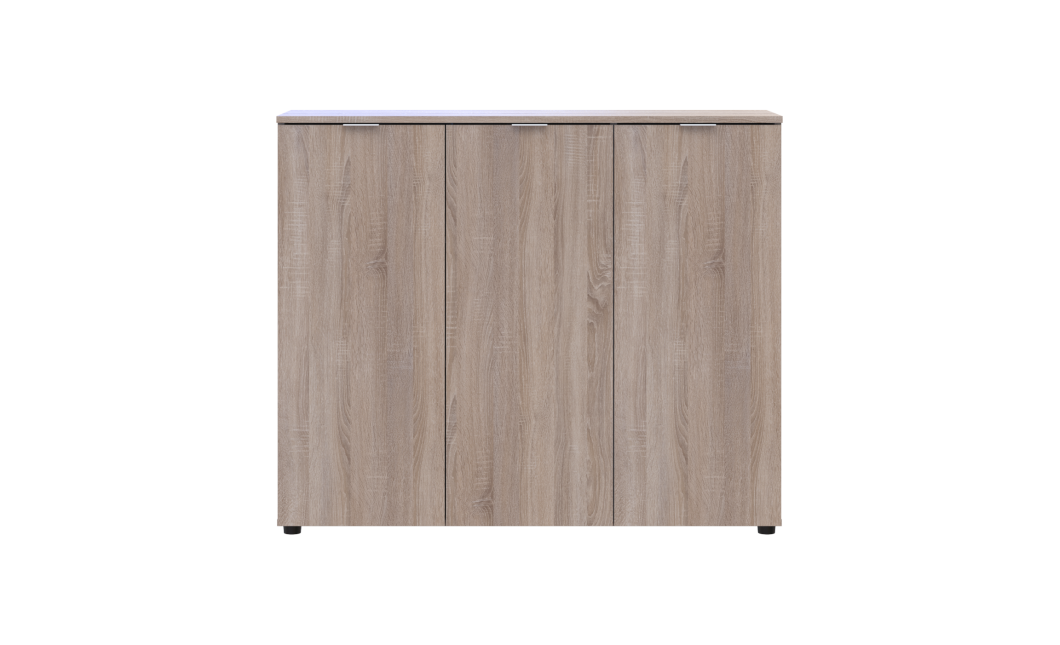 Kommode Doros Ron 6 Sonoma Eiche 3 Türen 120x38x100 (41516297)