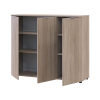 Kommode Doros Ron 6 Sonoma Eiche 3 Türen 120x38x100 (41516297)
