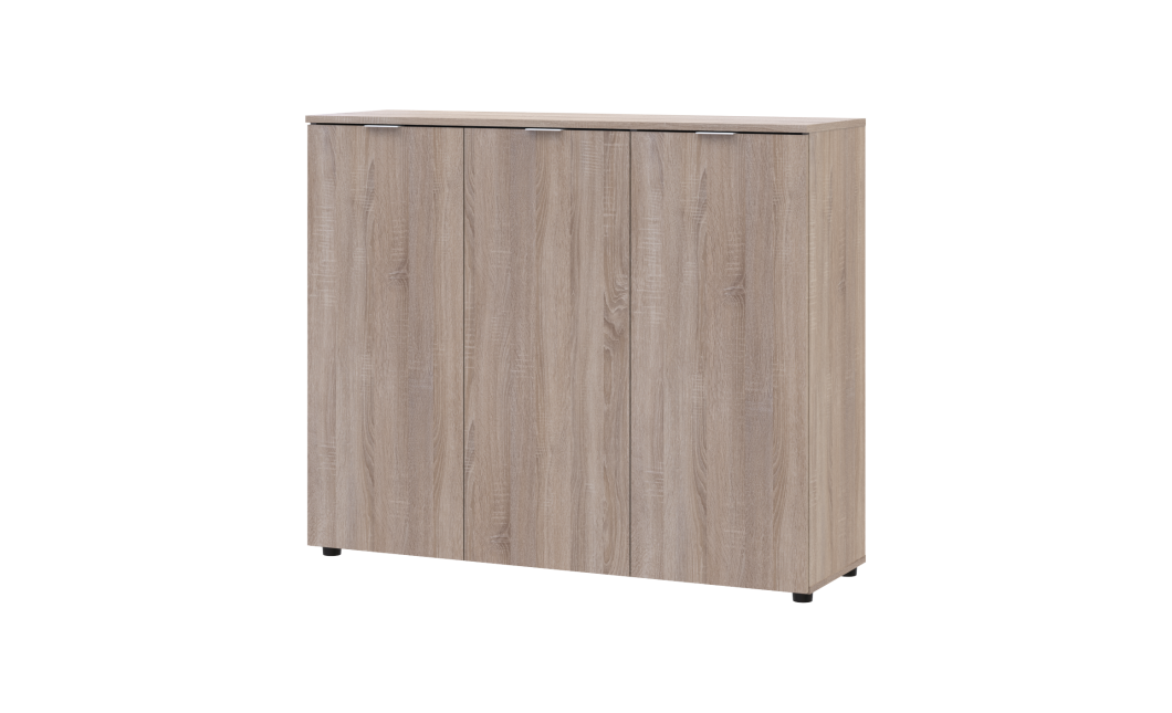 Kommode Doros Ron 6 Sonoma Eiche 3 Türen 120x38x100 (41516297)