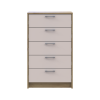 Kommode Doros Rondi Artisan Eiche / Kaschmir 5 Schubladen 60x40x100 (41516189)