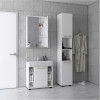 Badezimmerschrank-Set Doros Mira Weiß 84x33x183,5 (41510133)