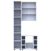Badezimmerschrank-Set Doros Mira Weiß 84x33x183,5 (41510133)