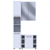 Badezimmerschrank-Set Doros Mira Weiß 84x33x183,5 (41510133)