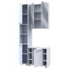 Badezimmerschrank-Set Doros Mira Weiß 84x33x183,5 (41510133)