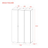 Kleiderschrank Set Doros Gelar Kaschmir mit 3 Spiegeln 117x49,5x203,4 (42005104)