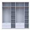 Kleiderschrank Doros Lukas Weiß 3+3 Türen 240x50x240 (42005106)