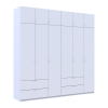 Kleiderschrank Doros Lukas Weiß 3+3 Türen 240x50x240 (42005106)