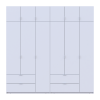Kleiderschrank Doros Lukas Weiß 3+3 Türen 240x50x240 (42005106)
