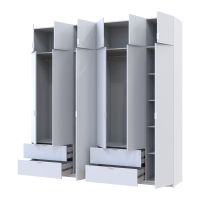 Kleiderschrank Doros Lukas Weiß 3+3 Türen 240x50x240 (42005106)