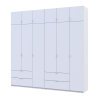 Kleiderschrank Doros Lukas Weiß 3+3 Türen 240x50x240 (42005106)