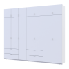 Kleiderschrank Doros Lukas Weiß 3+4 Türen 280x50x240 (42005118)