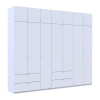 Kleiderschrank Doros Lukas Weiß 3+4 Türen 280x50x240 (42005118)